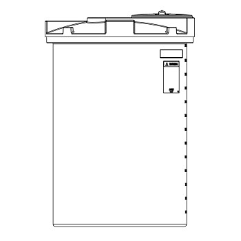 Snyder Vertical Chemical Tank (ASTM Certified) - HDLPE - 330 Gallons 1