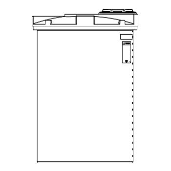 Snyder Vertical Chemical Tank (ASTM Certified) - HDLPE - 500 Gallons 1