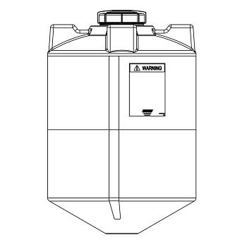 Snyder Cone Bottom Tank (1.9 HDLPE) - 110 Gallon 1