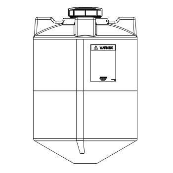 Snyder Cone Bottom Tank (1.9 HDLPE) - 110 Gallon 1