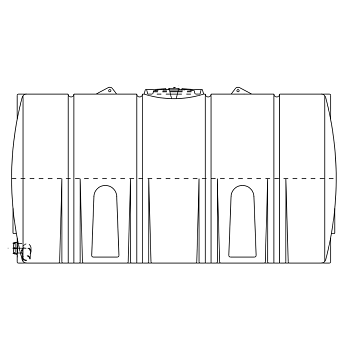 Snyder Horizontal Leg Tank - 3000 Gallon 1