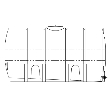 Snyder Horizontal Leg Tank - 3400 Gallon 1