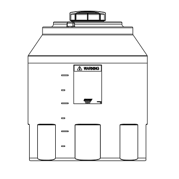Snyder Vertical Chemical Tank (ASTM Certified) - HDLPE - 110 Gallons 1