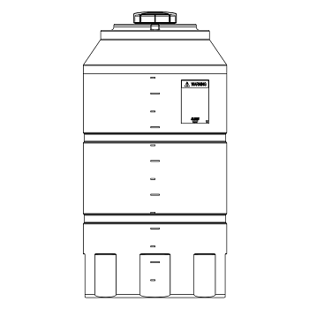 Snyder Vertical Chemical Tank (ASTM Certified) - HDLPE - 200 Gallons 1