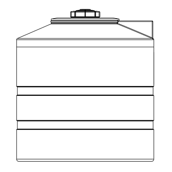 Snyder Vertical Chemical Tank (ASTM Certified) - XLPE - 300 Gallons 1