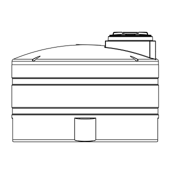 Snyder Vertical Chemical Tank (ASTM Certified) - HDLPE - 550 Gallons 1