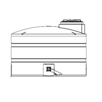Snyder Vertical Water Storage Tank (Natural White) - 550 Gallon 1