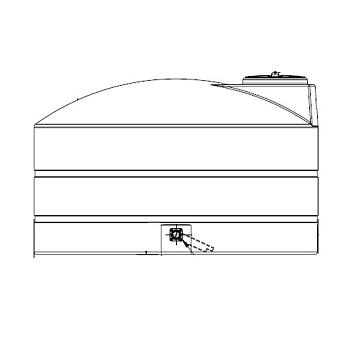 Snyder Vertical Water Storage Tank (Natural White) - 1100 Gallon 1