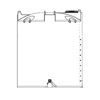 Snyder Vertical Water Storage Tank (Natural White) - 2500 Gallon 1