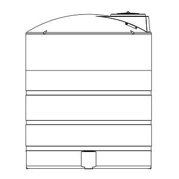 Snyder Vertical Chemical Tank (ASTM Certified) - XLPE - 3650 Gallons 1