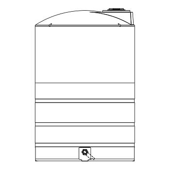 Snyder Vertical Chemical Storage Tank - 5000 Gallon 1