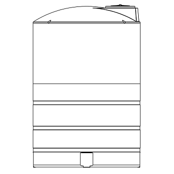 Snyder Vertical Chemical Tank (ASTM Certified) - HDLPE - 4650 Gallons 1