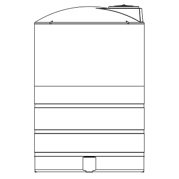 Snyder Vertical Chemical Tank (ASTM Certified) - HDLPE - 4650 Gallons 1