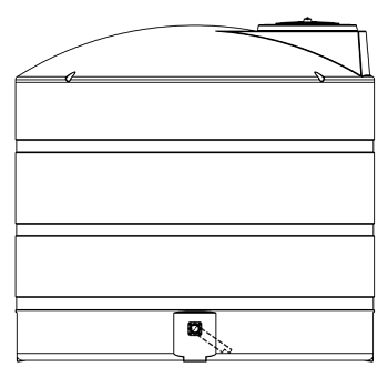 Snyder Vertical Chemical Storage Tank - 3000 Gallon 1