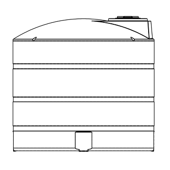 Snyder Vertical Chemical Tank (ASTM Certified) - XLPE - 2650 Gallons 1
