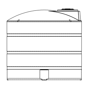 Snyder Vertical Chemical Tank (ASTM Certified) - XLPE - 2650 Gallons 1