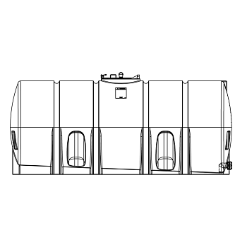 Snyder Horizontal Leg Tank - 2600 Gallon 1