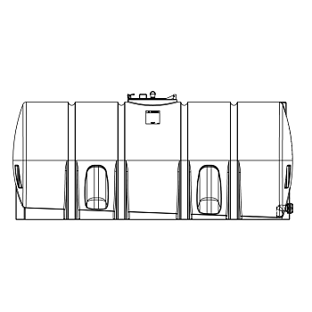Snyder Horizontal Leg Tank - 2600 Gallon 1