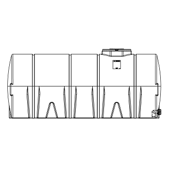 Snyder Horizontal Leg Tank - 2600 Gallon 1