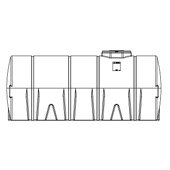 Snyder Horizontal Leg Tank (1.9 XLPE) - 2600 Gallon 1