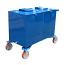 Fluidall Single Wall Lube Oil Tank Package With Casters (2 Tanks) - 75/75 Gallon 3