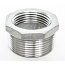 3/4\" x 1/2\" Stainless Steel Reducer Bushing - Male NPT x Female NPT 2