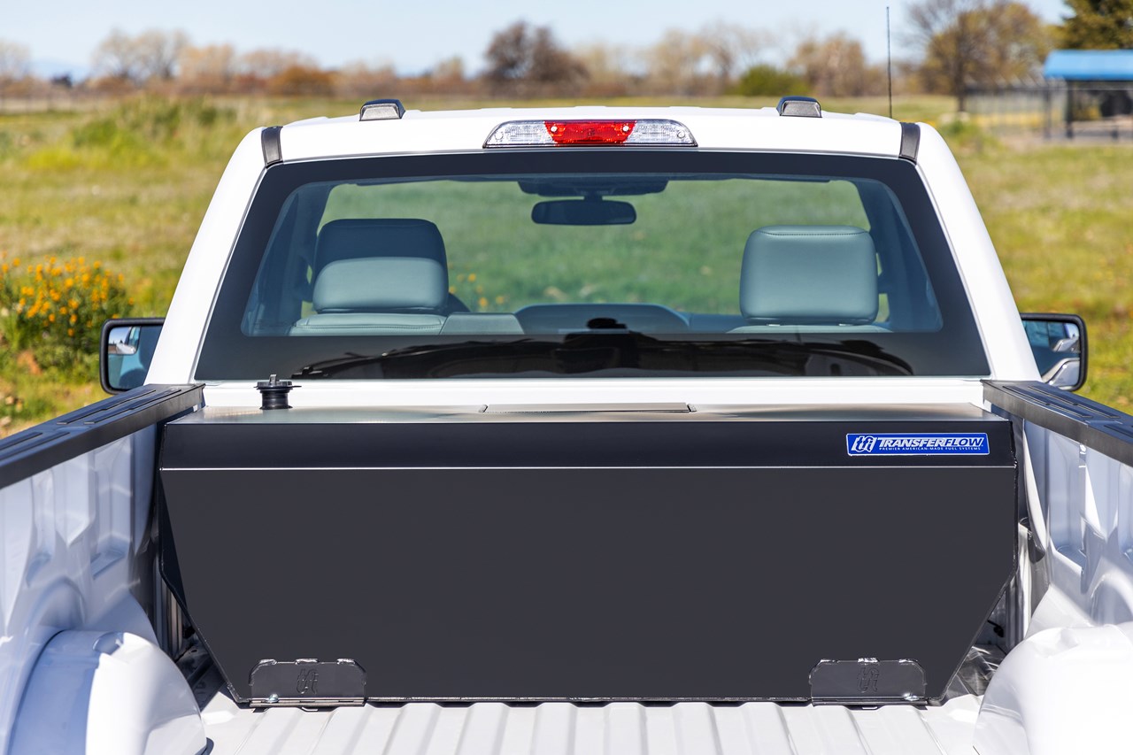 Transfer Flow Low Profile Under Tonneau Auxiliary Fuel Tank